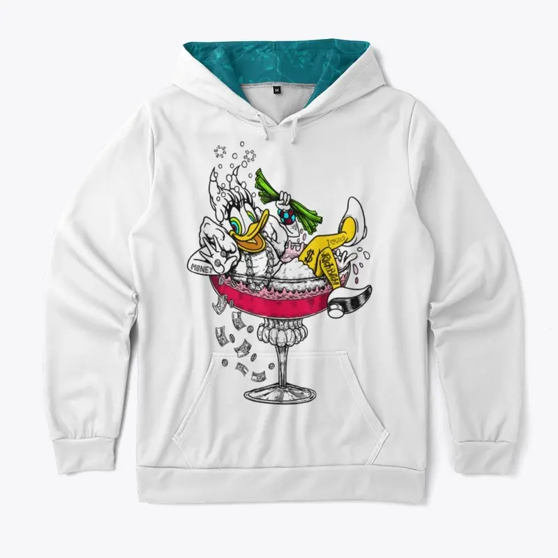 Biatch - Ms. Daisy - blue inside hoody